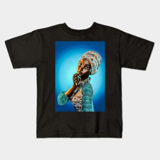 Toon black woman Kids T-Shirt